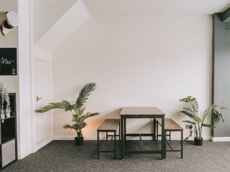 After — Deep Walnut - Black Felt - Dining Room
