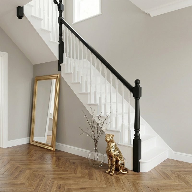 Before — Black Oak - Black Felt - Hallway