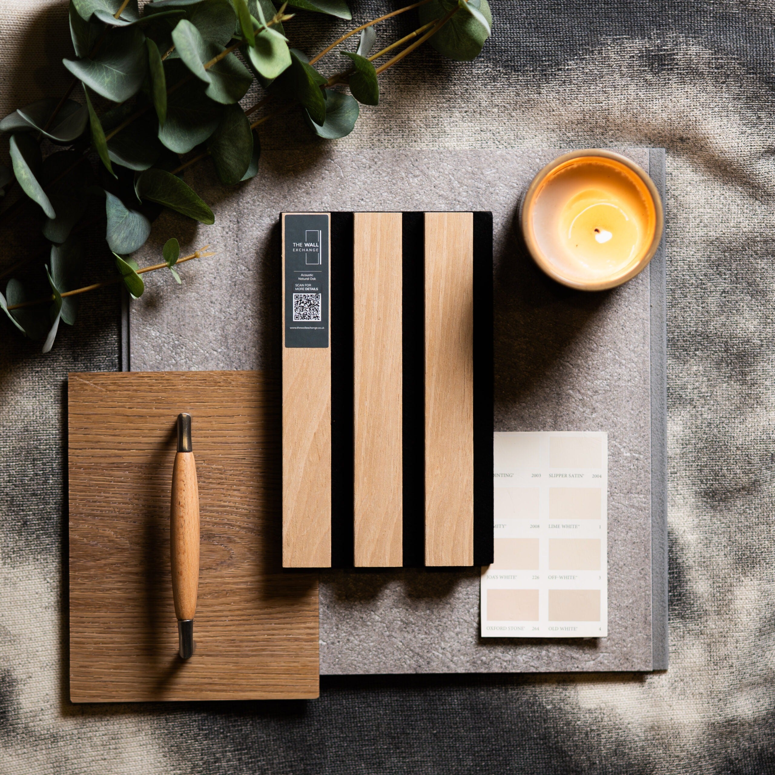 Natural Oak Acoustic Slatwall Sample