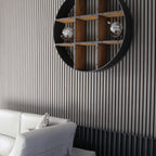 Grey Oak Acoustic Slatwall Panels