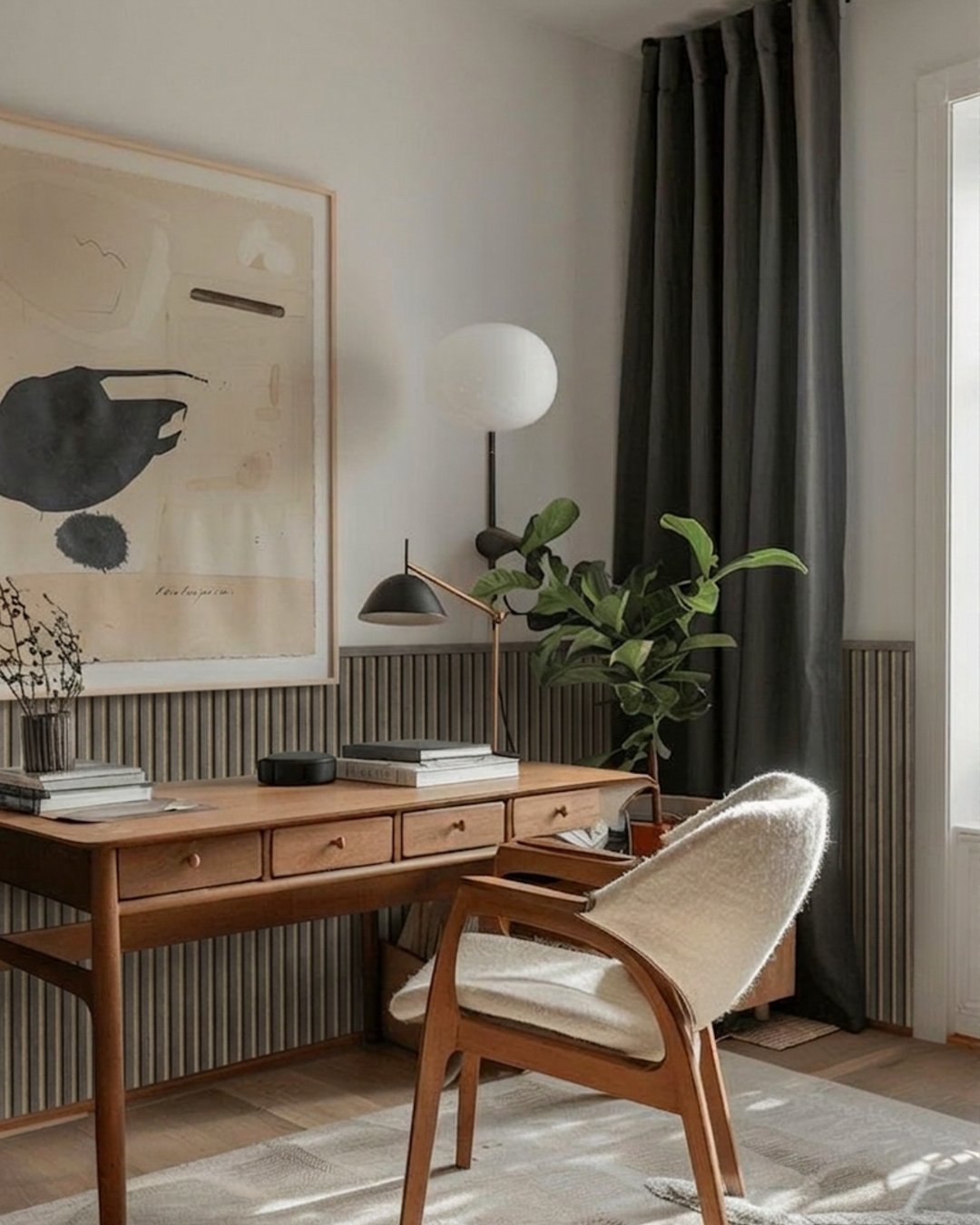 Grey Oak Acoustic Slatwall Panels