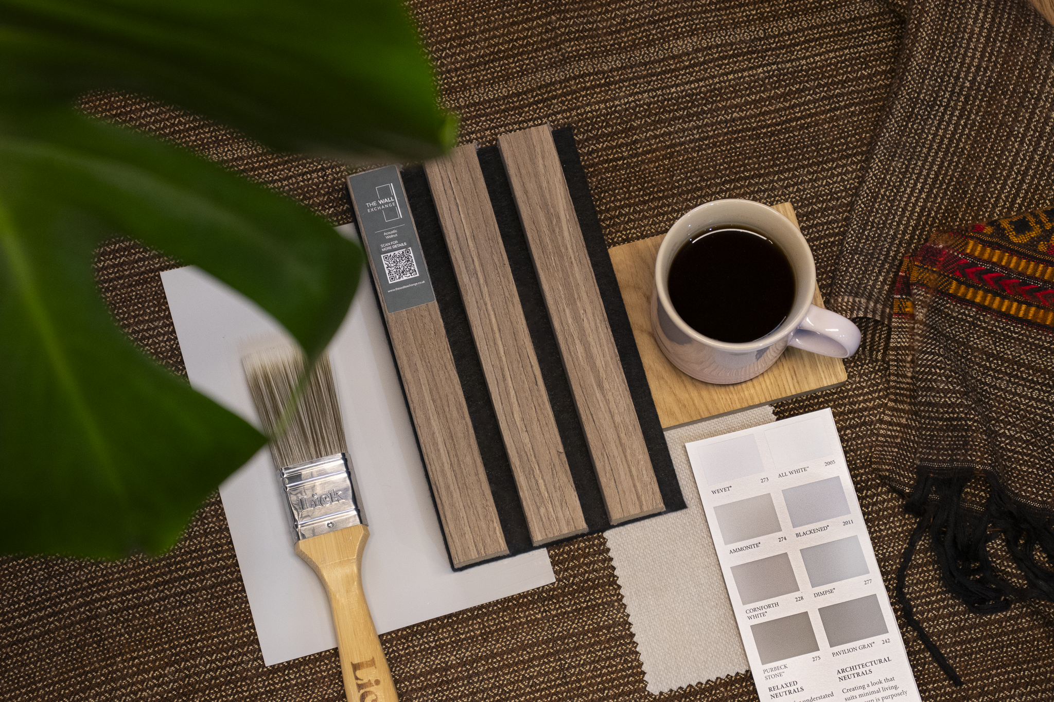 Walnut Acoustic Slatwall Sample