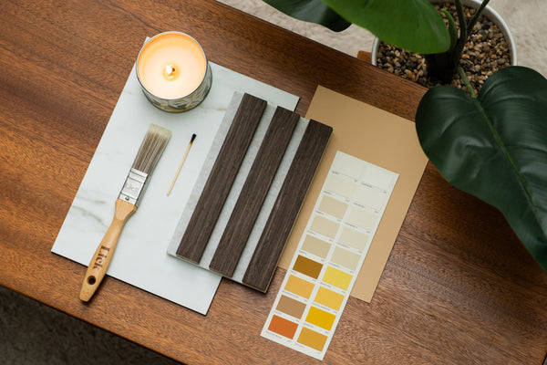 Deep Walnut Acoustic Slatwall Sample