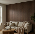 Deep Walnut Acoustic Slatwall Panels