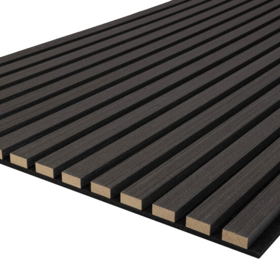 Acoustic Black Oak Slatwall Panels - Image 7