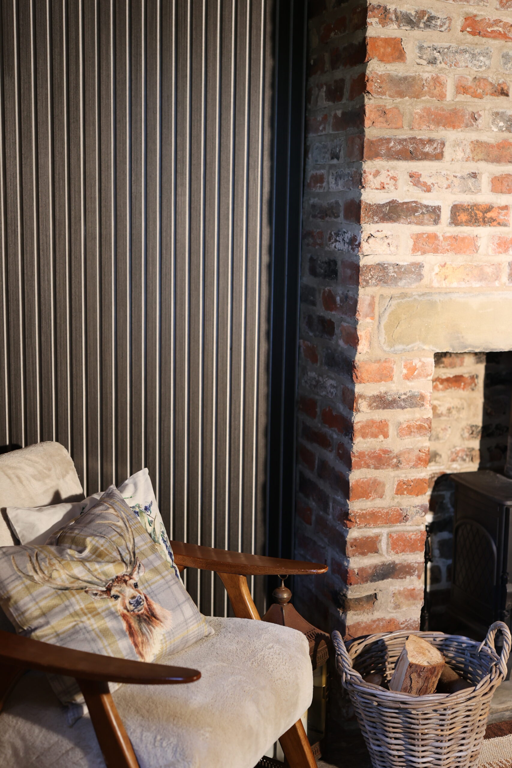 Acoustic Black Oak Slatwall Panels - Image 5