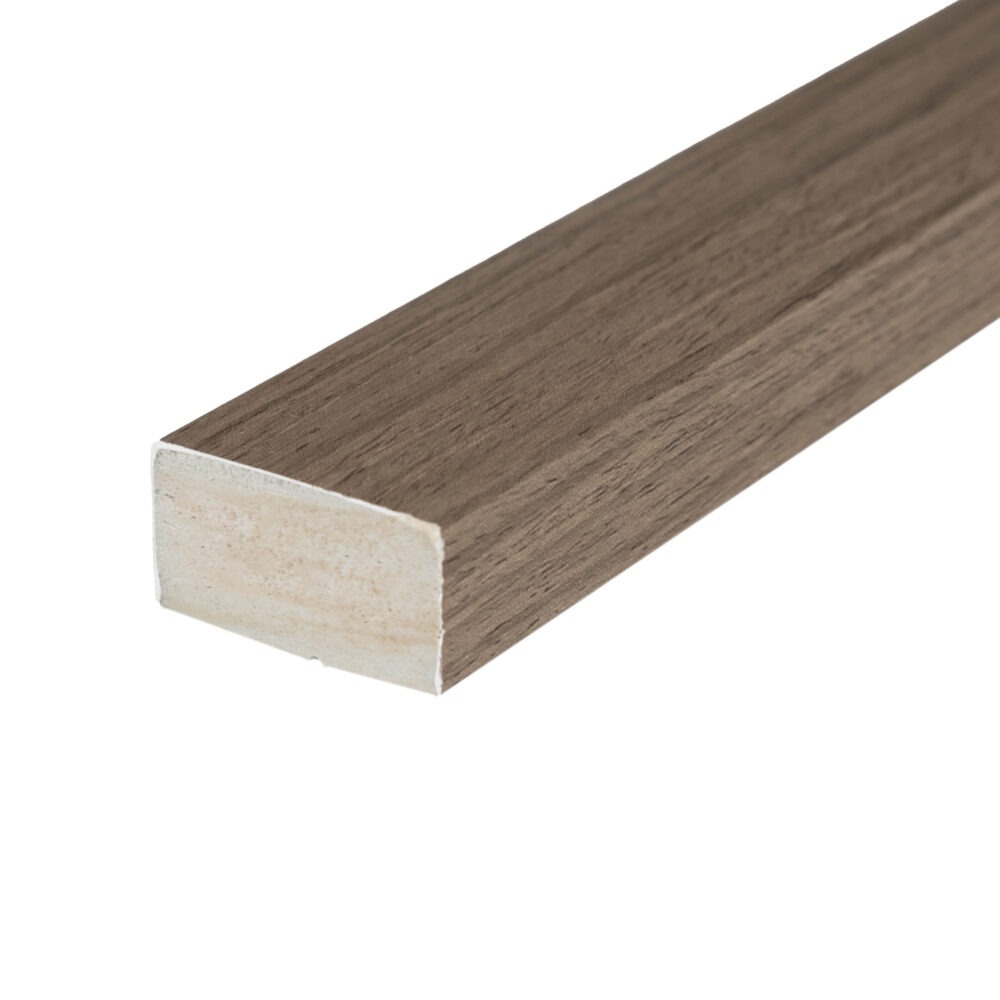 Walnut Waterproof Top Trim, Slatwall Top Trim, The Wall Exchange