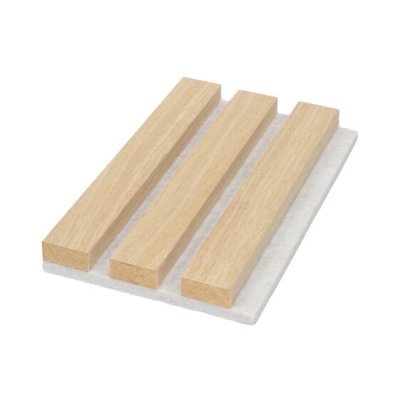 Natural Oak Acoustic Slatwall Sample - Image 2