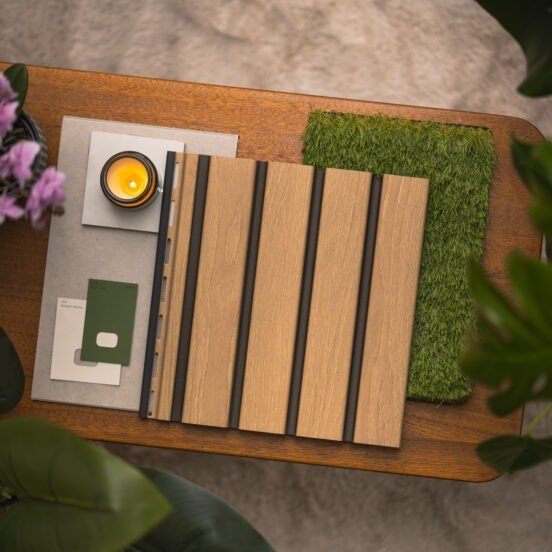 Natural Oak Outdoor Slatwall Panels - Image 4