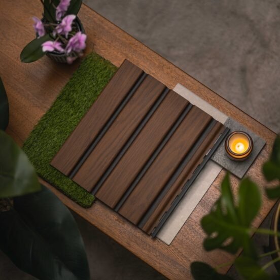 Walnut Outdoor Slatwall Sample - Image 3