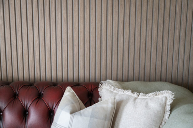 Walnut Slats, Office Wall Panelling, The Wall Exchange