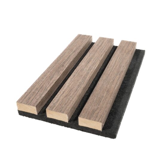 Deep Walnut Acoustic Slatwall Sample