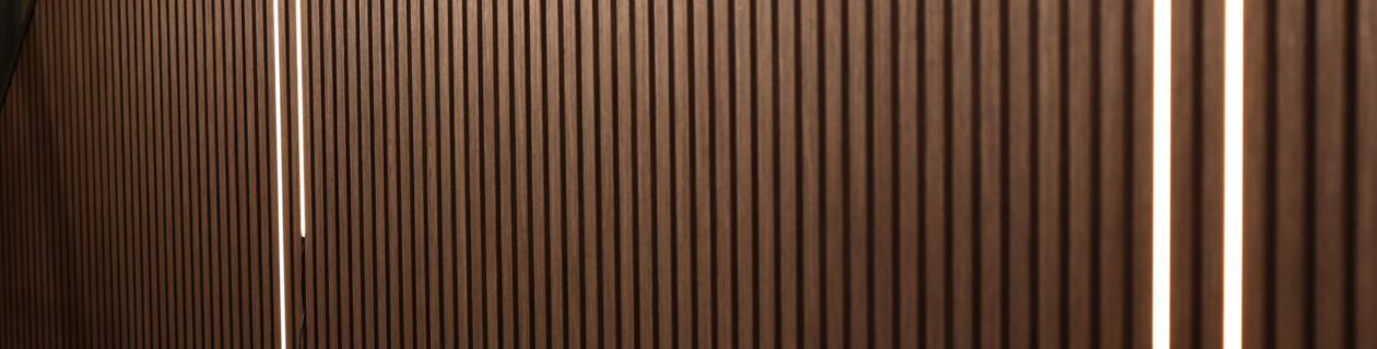 Deep Walnut SlatWall Panels, Walnut Slats, The Wall Exchange