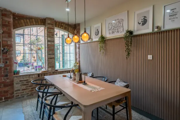 kitchen-walnut Scandi Slats, Dining Room SlatWall, TWE