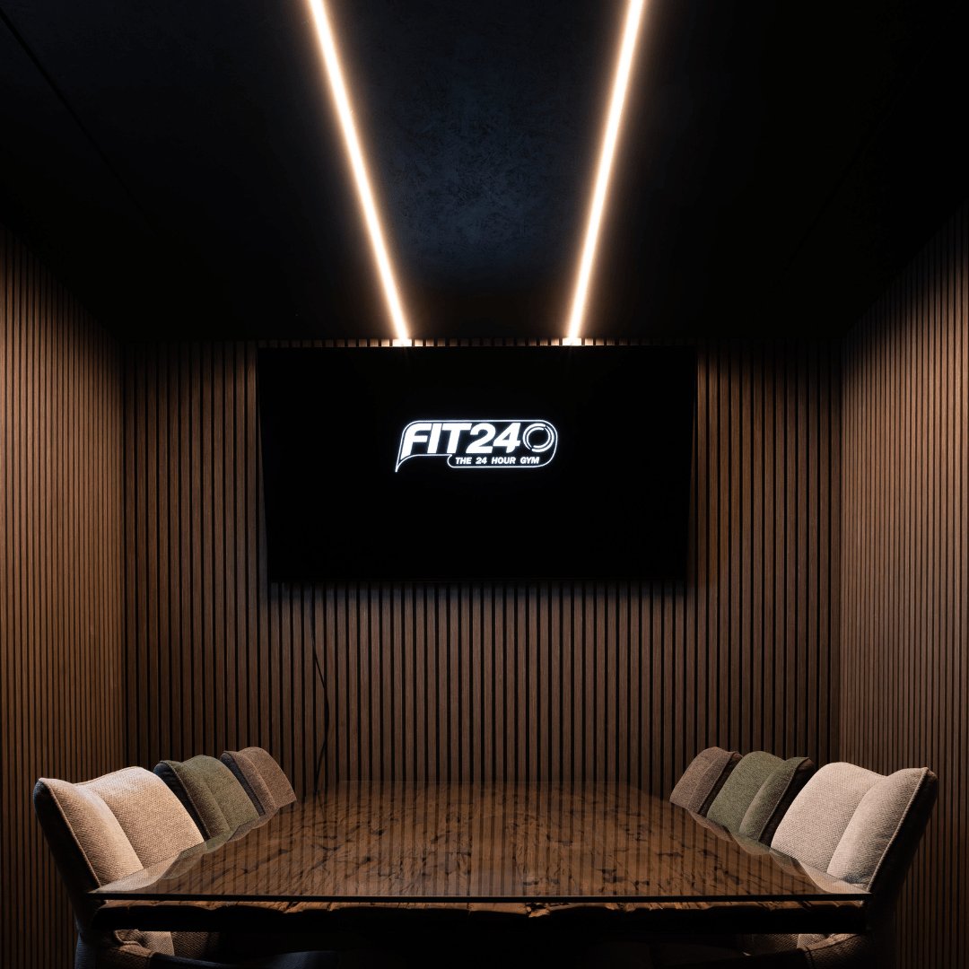 Deep Walnut Acoustic Slatwall Sample - Image 3