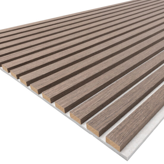 Acoustic Deep Walnut Slatwall Panels - Image 5