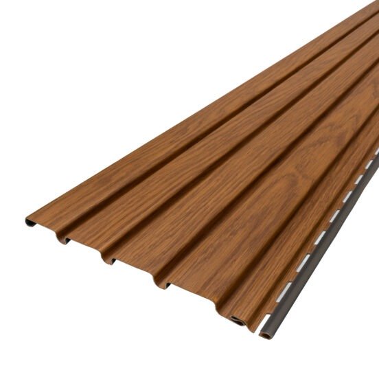 Golden Oak Outdoor SlatWall Panels - Image 2