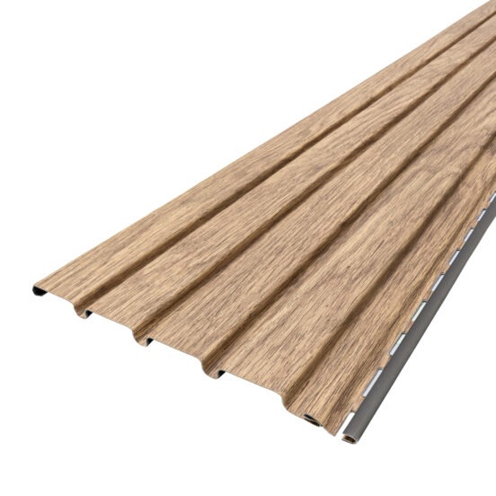 Honey Oak Outdoor SlatWall Panels - Image 2
